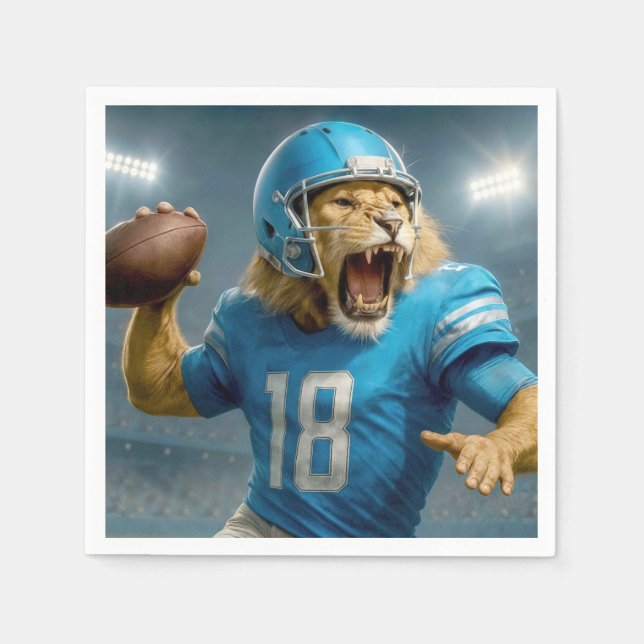 Servilleta De Papel Futbolista #18 León (Anverso)