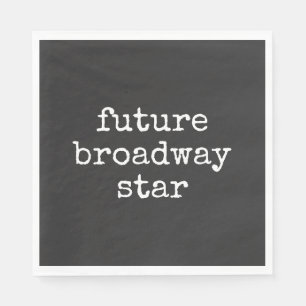 Servilleta De Papel Futura estrella de Broadway que inspira al actor d