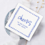 Servilleta De Papel Futura Sra. French Blue Bridal Shower Cheers<br><div class="desc">Futuro Sra. Francés Blue Bridal Shower Cheers Napkins Decoraciones de celebración</div>