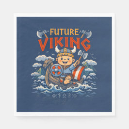Servilleta De Papel Future Viking Funny Norwegian Napkins