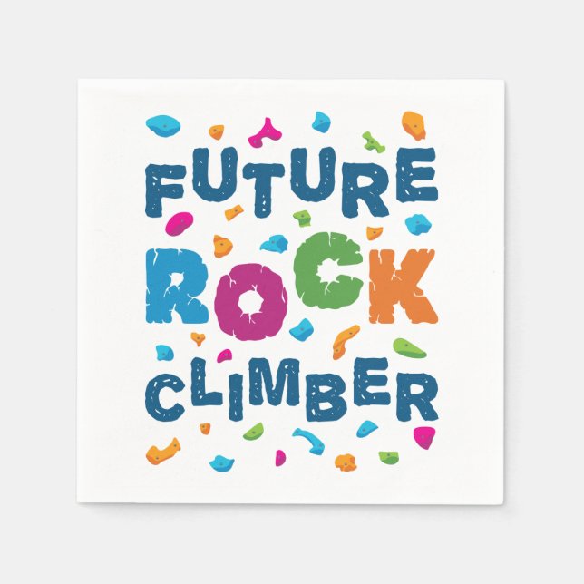 Servilleta De Papel Futuro alpinista escalando Bouldering (Anverso)
