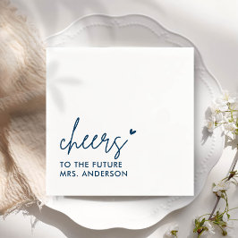 Servilleta De Papel Futuro gris Sra. Modern Bridal Shower