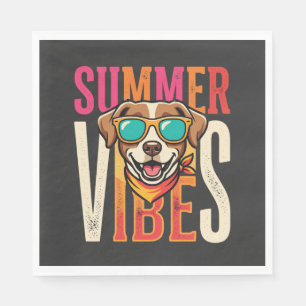 Servilleta De Papel Gafas de sol para perro Summer Vibes