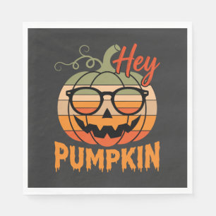 Servilleta De Papel Gafas de sol retro de Halloween Hey Pumpkin