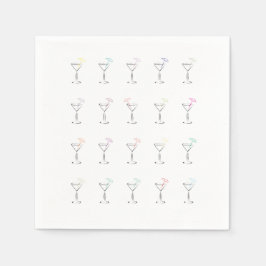 Servilleta De Papel Gafas Martini de moda de Guay