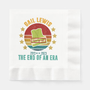 Servilleta De Papel Gail Lewis, Te Saludamos, El Fin De Una Era Signi