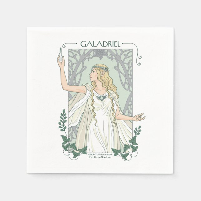 Servilleta De Papel Galadriel Luz de Valinor Gráfica (Anverso)