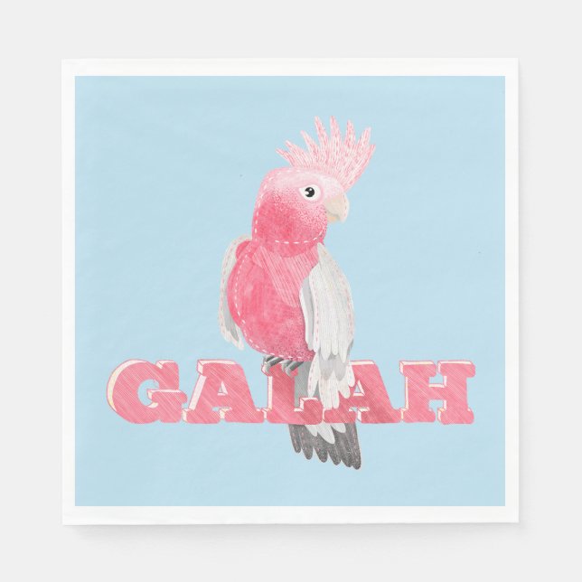 Servilleta De Papel Galah Australain Bird (Anverso)