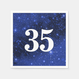 Servilleta De Papel Galaxia Estelar para Fiesta de Cumpleaños 35