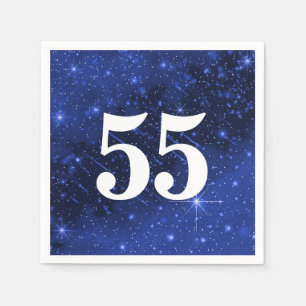 Servilleta De Papel Galaxia Estrella Para La Fiesta De Cumpleaños 55