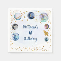 Galaxy Blue Gold Space Birday Gracias