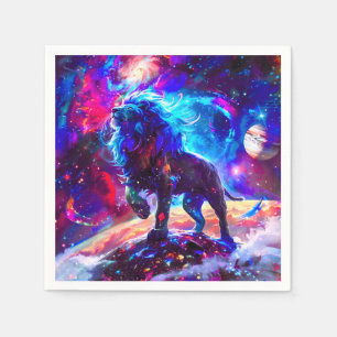 Servilleta De Papel Galaxy Lion Blue