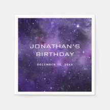 Galaxy Space Kids Birthday. Astronomy Cosmic Party