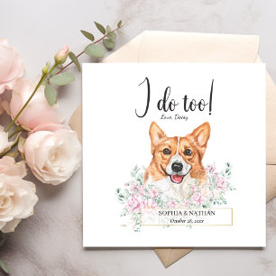 Servilleta De Papel Galés Corgi Perro Boda Cocktail Napkins