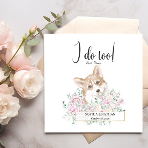 Servilleta De Papel Galés Corgi Perro Boda Cocktail Napkins