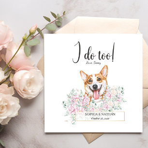 Servilleta De Papel Galés Corgi Perro Boda Cocktail Napkins