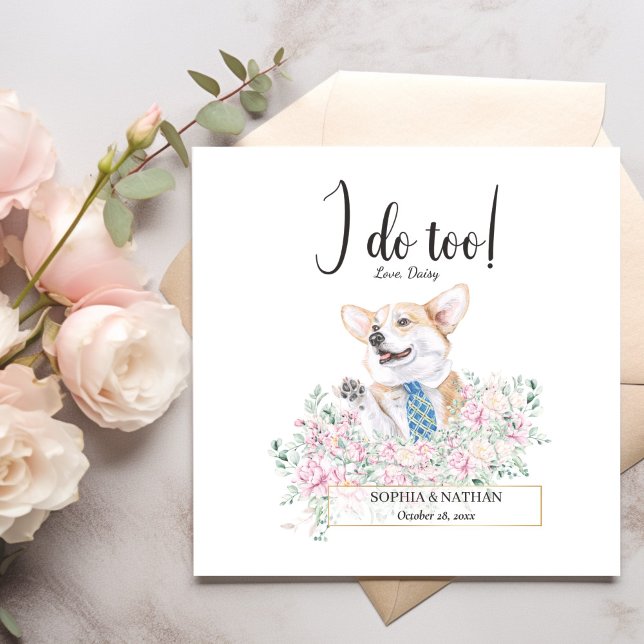Servilleta De Papel Galés Corgi Perro Boda Cocktail Napkins (Subido por el creador)