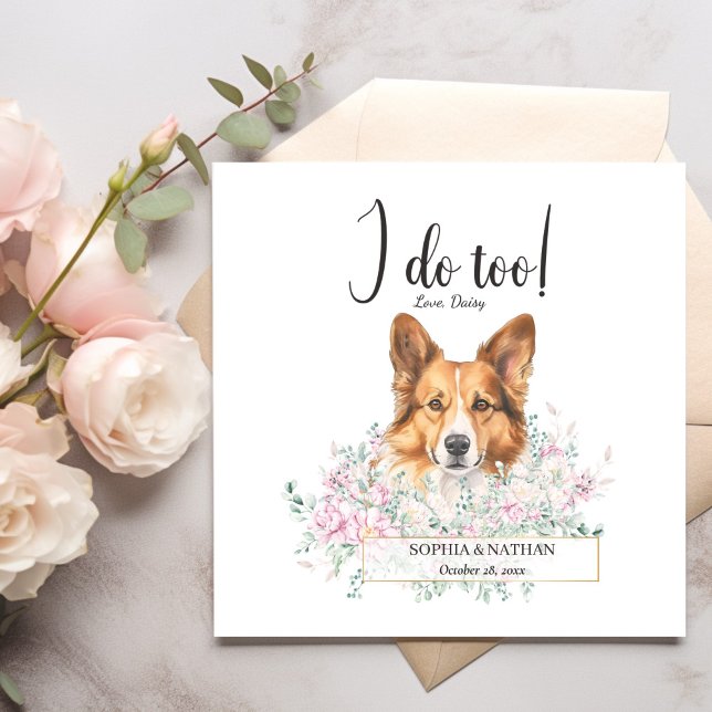 Servilleta De Papel Galés Corgi Perro Boda Cocktail Napkins (Subido por el creador)