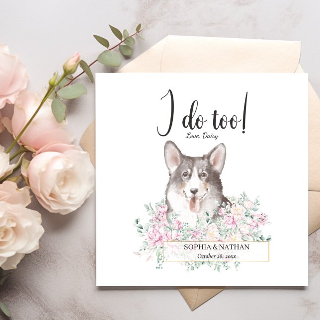 Servilleta De Papel Galés Corgi Perro Boda Cocktail Napkins (Subido por el creador)