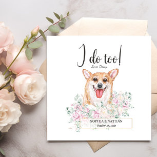 Servilleta De Papel Galés Corgi Perro Boda Cocktail Napkins