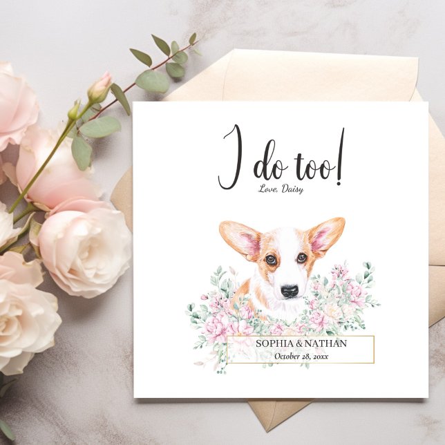 Servilleta De Papel Galés Corgi Perro Boda Cocktail Napkins (Subido por el creador)