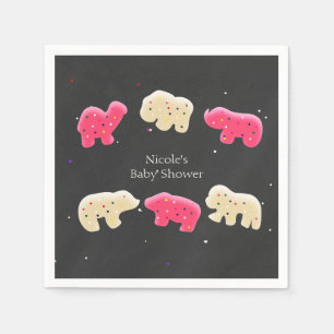 Servilleta De Papel Galletas con animales rocian Fiesta de cumpleaños 