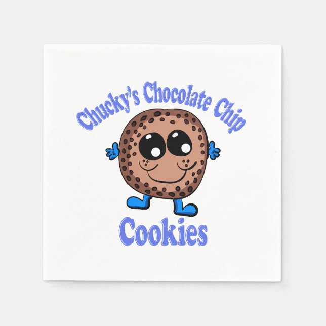 Servilleta De Papel Galletas con chispas de chocolate de Chucky (Anverso)