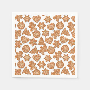 Servilleta De Papel Galletas de Hombre de Jengibre Navideñas Lindas