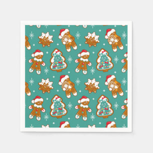 Servilleta De Papel Galletas de jengibre de Navidad