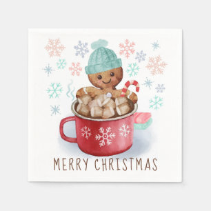 Servilleta De Papel Galletas de Jengibre y Navidad de Cacao