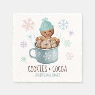 Servilleta De Papel Galletas de jengibre y niño de cacao Baby Shower