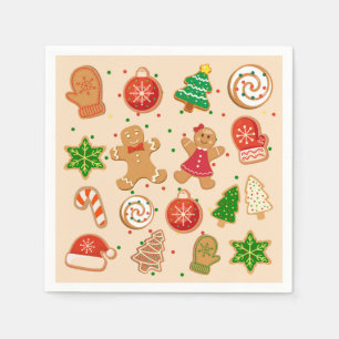 Servilleta De Papel Galletas de Navidad
