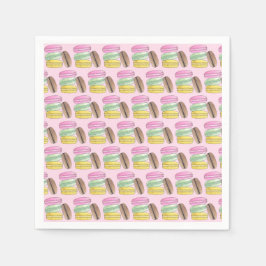 Servilleta De Papel Galletas de Pasta Francesa Macarón Macarones Paste