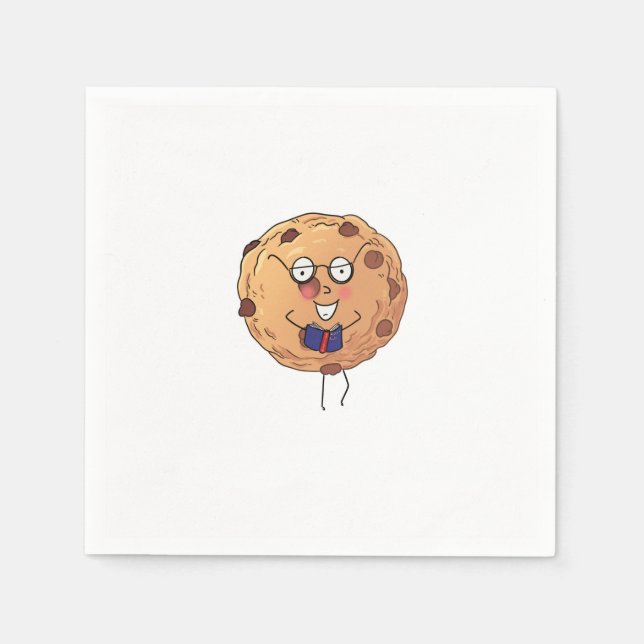 Servilleta De Papel Galletas, tema de comida linda (Anverso)