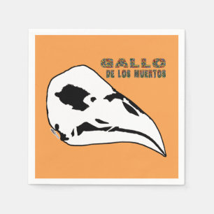 Servilleta De Papel Gallo De Los Muertos