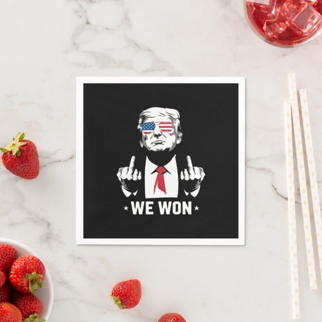 Servilleta De Papel Ganador Trump Ganamos Día de Inauguración 47 (In situ)