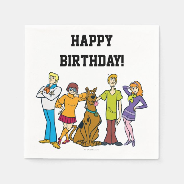 Servilleta De Papel Gang 14 Mystery Inc (Anverso)