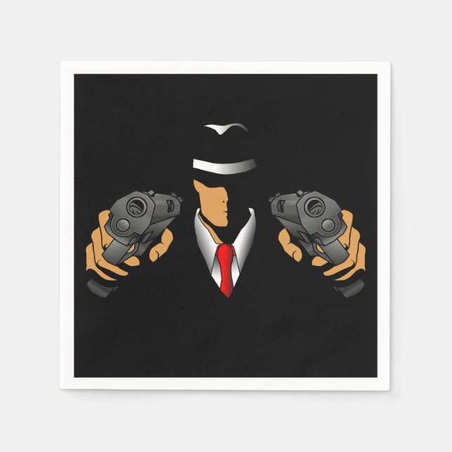Servilleta De Papel Gangster (Anverso)