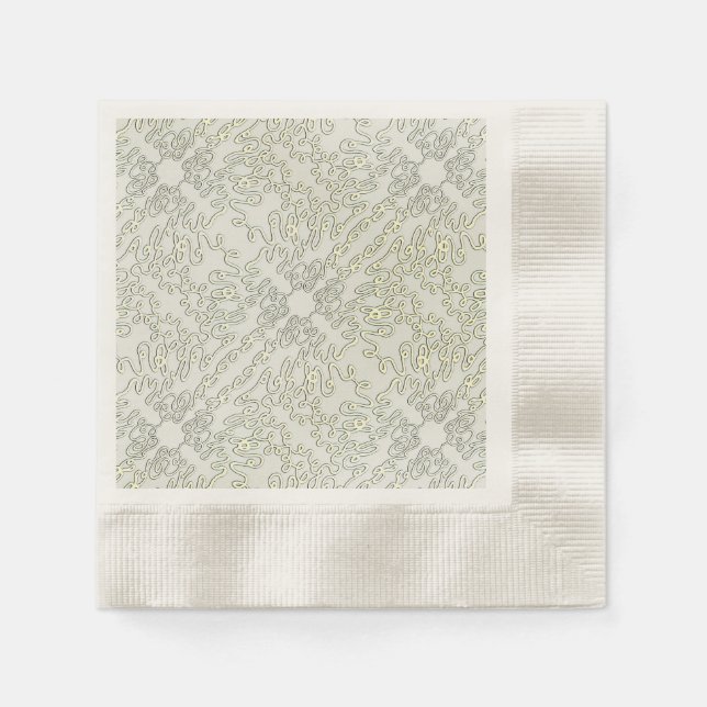 Servilleta De Papel Garabato elegante (Anverso)