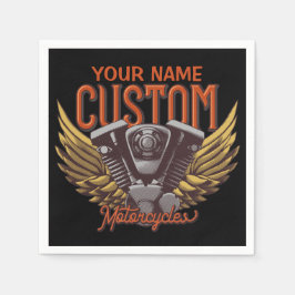 Servilleta De Papel Garaje de motocicleta personalizada Eagle Wings Bi