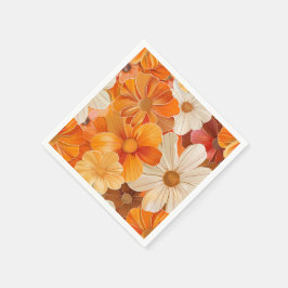 Servilleta De Papel Gartenparty Retro 1970er Stil