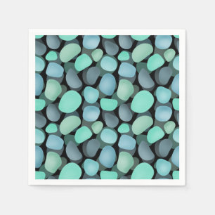 Servilleta De Papel Gasas de mar azules y verdes