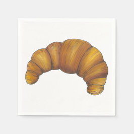 Servilleta De Papel Gastronomía francesa de croissant de Carnicería