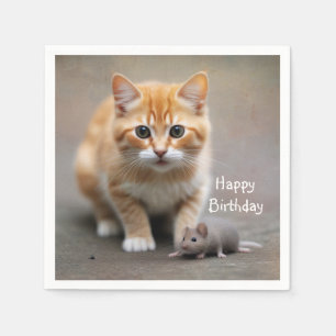 Servilleta De Papel Gatito y ratón 