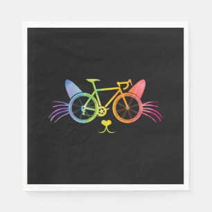 Servilleta De Papel Gato Bicicleta Lgbt