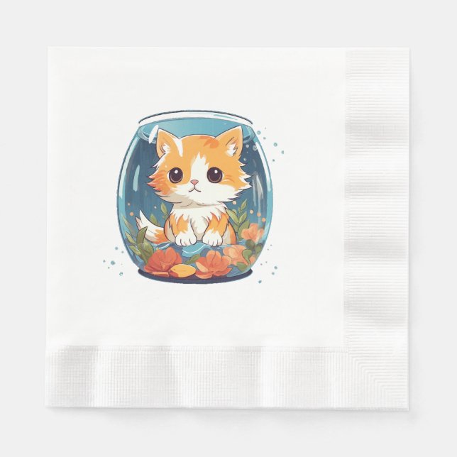 Servilleta De Papel Gato Culpable (Anverso)