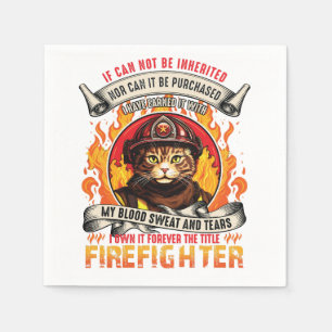Servilleta De Papel Gato de bomberos