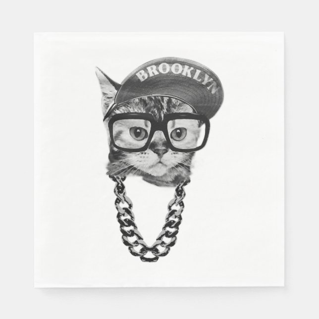 Servilleta De Papel Gato de Brooklyn - Guay Brooklyn cat increíble cam (Anverso)