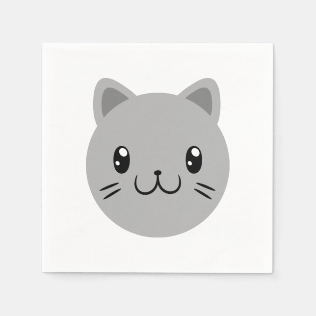 Servilleta De Papel Gato de corte (Anverso)