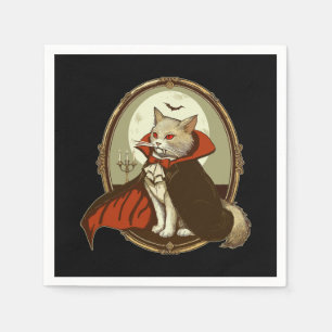 Servilleta De Papel Gato de Halloween, Conde Catula